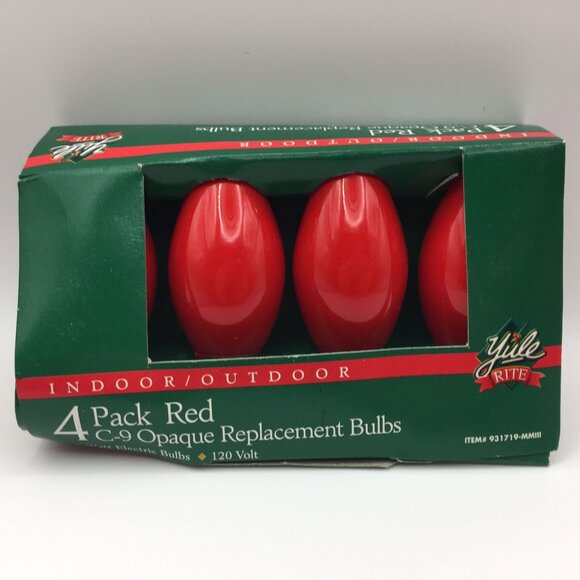 Christmas C9 Replacement Bulbs Set 12 Tree Lights Red Blue Green 4 Each - Picture 8 of 10